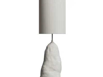 Stone Floor Lamp 3D model