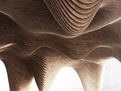 Parametric decor holl 3D model