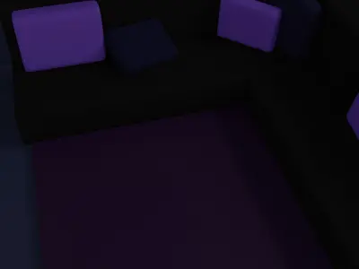 Gamer Room Low-poly 3D model