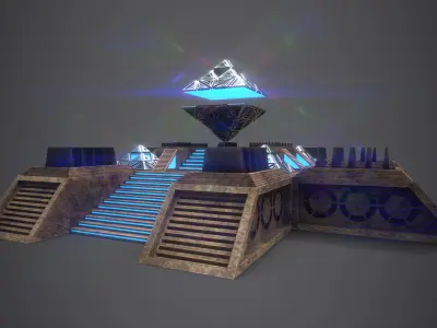 Star Gate Portal Two Low-poly 3D model