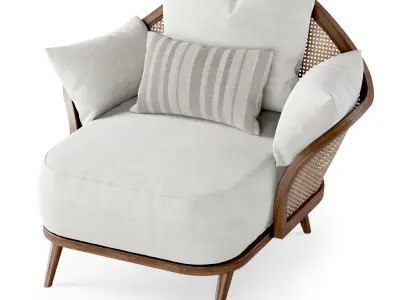 Garden lounge armchair WML 3D model