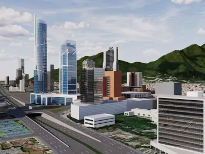 Monterrey Mexico 3D model