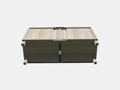 BESTA TV bench with doors 3 Low-poly 3D model purchase