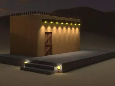  Traditional Arabic House 3D model