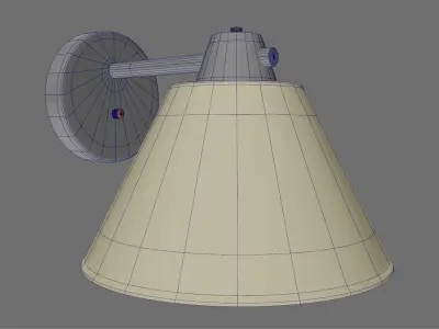Wall Light 01 3D model