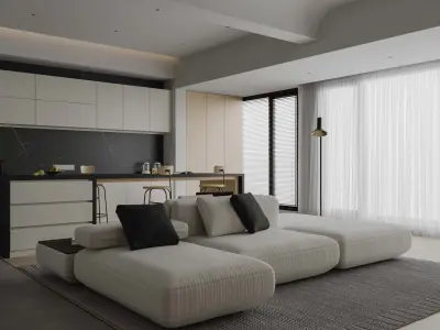 apartment interior scenes        3D model shop