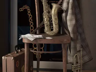 Saxophone 3D model