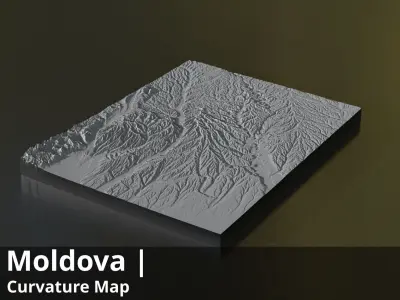 Moldova Occlusion Thickness Cavity Curvature Direct 8k  Maps Texture