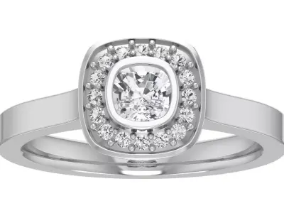 Women Ring  Render 3dm STL OBJ FBX Details 3D print model 251