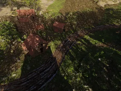 Village Scene 3D model