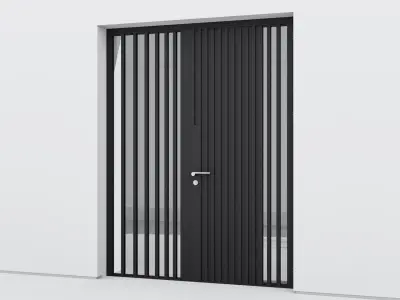 Aluminium door 226 3D model