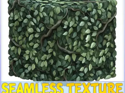 Stylized Foliage Seamless Texture Texture