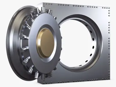 Bank Vault Door v 3 3D model