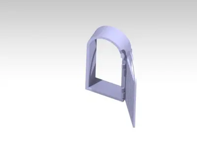 Open movable Gate 3D print model