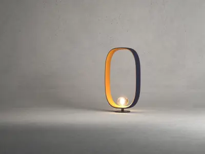 Modern Lamp Low-poly 3D model 5
