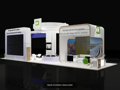 Booth Exhibition Stand G34 3D Model Pack
