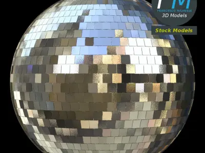 Disco mirror ball 3D model