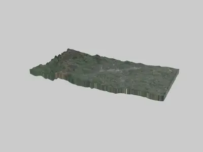 Sheffield City Low-poly 3D model