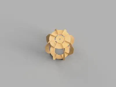 Print Ready Simple Chandelier 3D print model