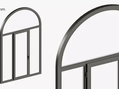 Arched window 3D model
