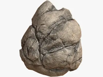 Sea Stone PBR Low-poly 3D model