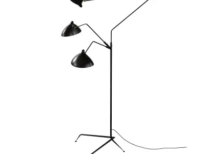 Lampadaire 3 Bras 3D model
