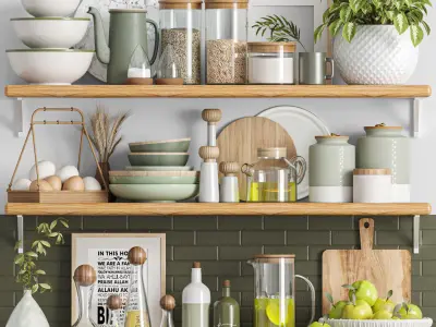 5 kitchen accessories collections vol 3 3D Model Pack