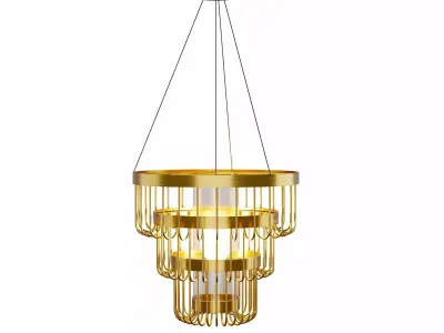 Tarte tiered chandelier 3D model