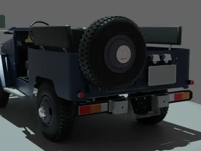 The Toyota Land Cruiser 3D model