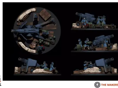 Valour Korps - Artillery 3D print model