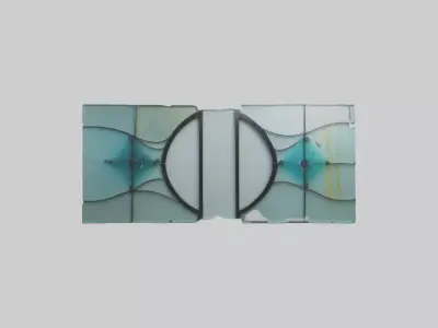 Glass Wall Art Low-poly 3D model