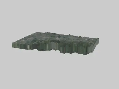 Essen City  Low-poly 3D model