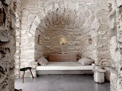 Scandinavian stone house 3D model