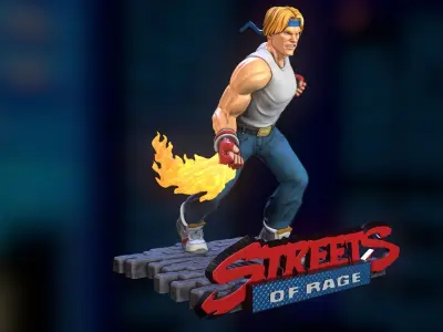 Axel Stone Streets of Rage Miniature 3D print model