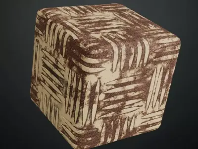 Rusty Antislip Gold PBR Seamless Texture