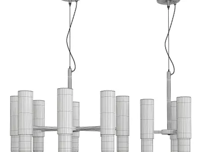 LUCREZIA CHANDELIER Low-poly 3D model