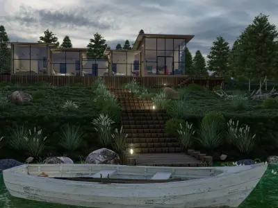 Inci Lake House 3D model