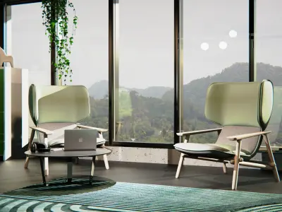 Lobby scene 3D model