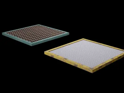 Flooring and Stairs Pack Low-poly 3D model