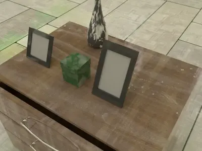 Drawers 4 with bonus objects 3D model