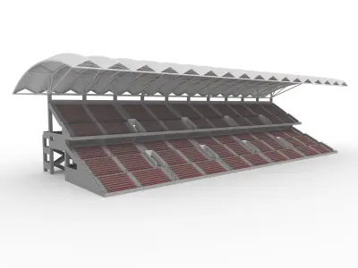 Collection Stadium Tribune 3 3D Model Pack