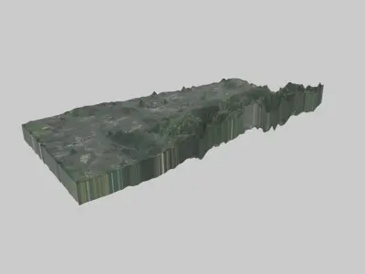 Essen City  Low-poly 3D model