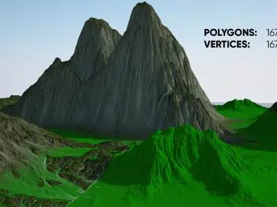 Mountain Terrain 3D model