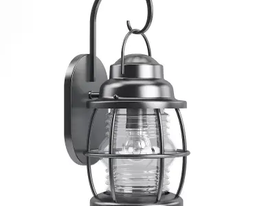 Classic Wall Exterior Lamp 3D Model 3D model