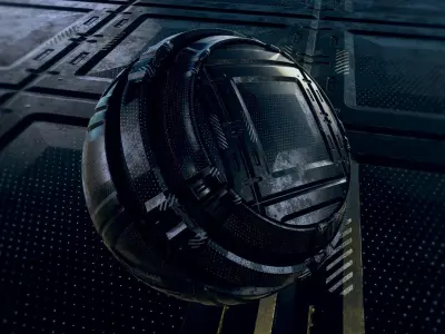 13 Sci-Fi PBR materials Texture