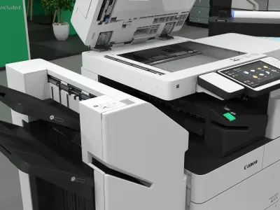  MFP Canon ImageRUNNER ADVANCE 4551i II Scanner and Trays Open 