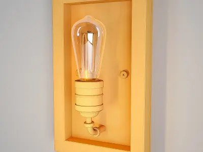 Palermo Grove 1-Light Gilded Iron Sconce 3D model