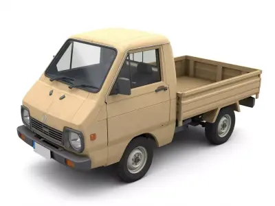 Middle Eastern Pickup Truck 3D Model Low-poly 3D model