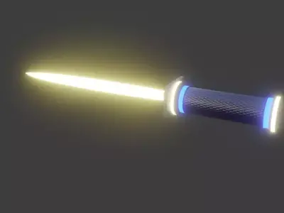 Sci-Fi Knife 3D Model 3D model