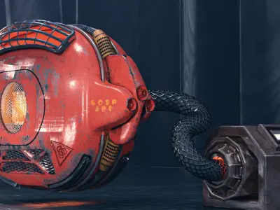 ancient sci fi war machine 3D model